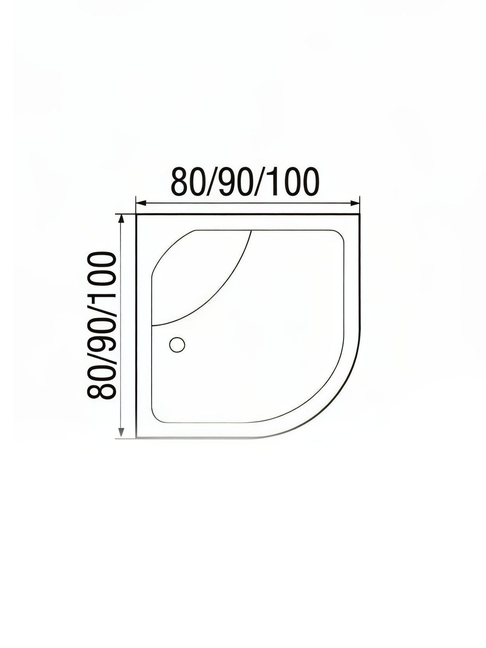 Душевая кабина RIVER  NARA 80/24 MT 80х80 см,  матовое стекло, поддон средний, крыша