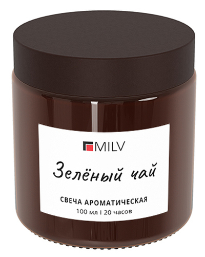 Milv Зеленый Чай Ароматическая свеча, 100мл