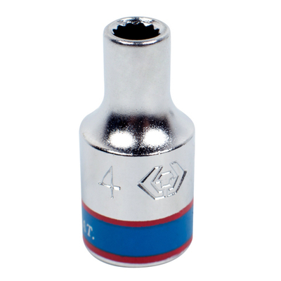 KING TONY (233004M) Головка торцевая стандартная двенадцатигранная 1/4", 4 мм