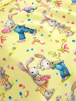 Простынь на резинке Сказка "Зайчики" 160х200 см, перкаль