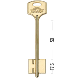 Заготовка сувальдного ключа 13955 ELB17D (желтый)