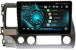 Магнитола для Honda Civic 2005-2012 (левый руль, рамка 10)- Vaycar VA20-0044 на Android 13, 8-ядер, 2Гб-32Гб, 4G SIM-слот