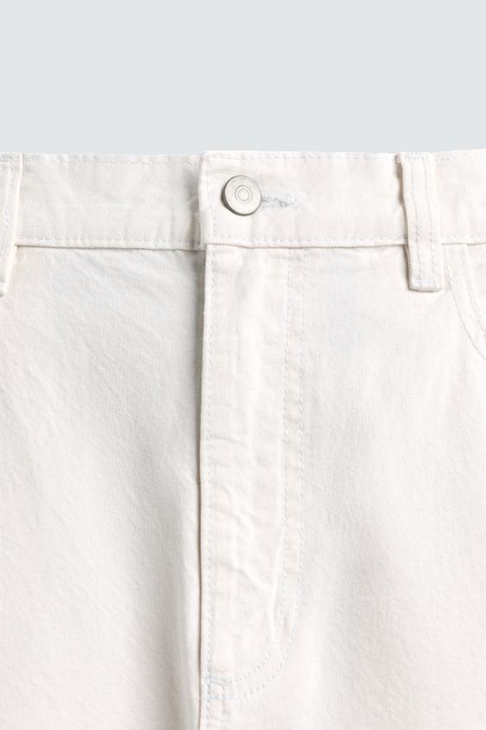 ZARA ДЖИНСЫ RELAXED FIT, БЕЛЫЙ