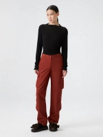 Брюки-карго кирпичного цвета OLA OLA