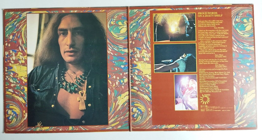 Винтажная виниловая пластинка LP Ken Hensley Proud Words On A Dusty Shelf (Japan 1973) (No Obi)