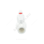 Кран шаровой PP-R белый Дн 50 внутренняя пайка OPTIMA VALFEX VALF 10145050