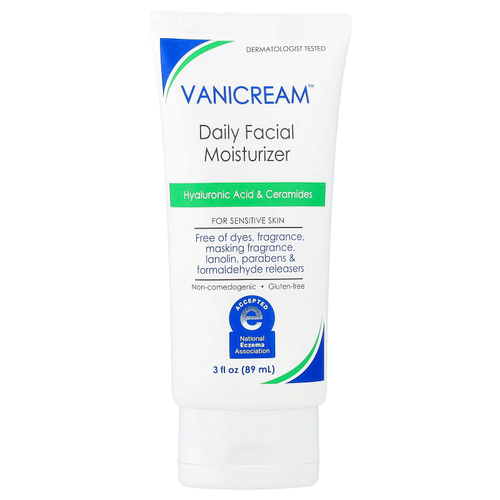 Vanicream, Ежедневное увлажняющее средство для чувствительной кожи, без отдушек, 89 мл (3 жидк. Унции)