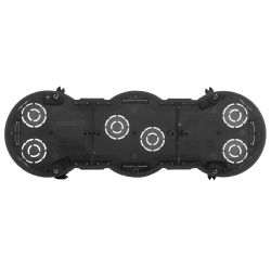 Коробка установочная ЭРА KUP-3-70-45 черная 3х местная 212х70х45мм для полых стен саморезы металлические лапки IP20