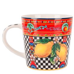 Кружка "Sicilia Limone" v=450мл (фарфор) (подарочная упаковка)