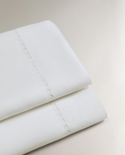 Простыня Zara Home хлопок, лён 100%, однотонный, 5190/089
