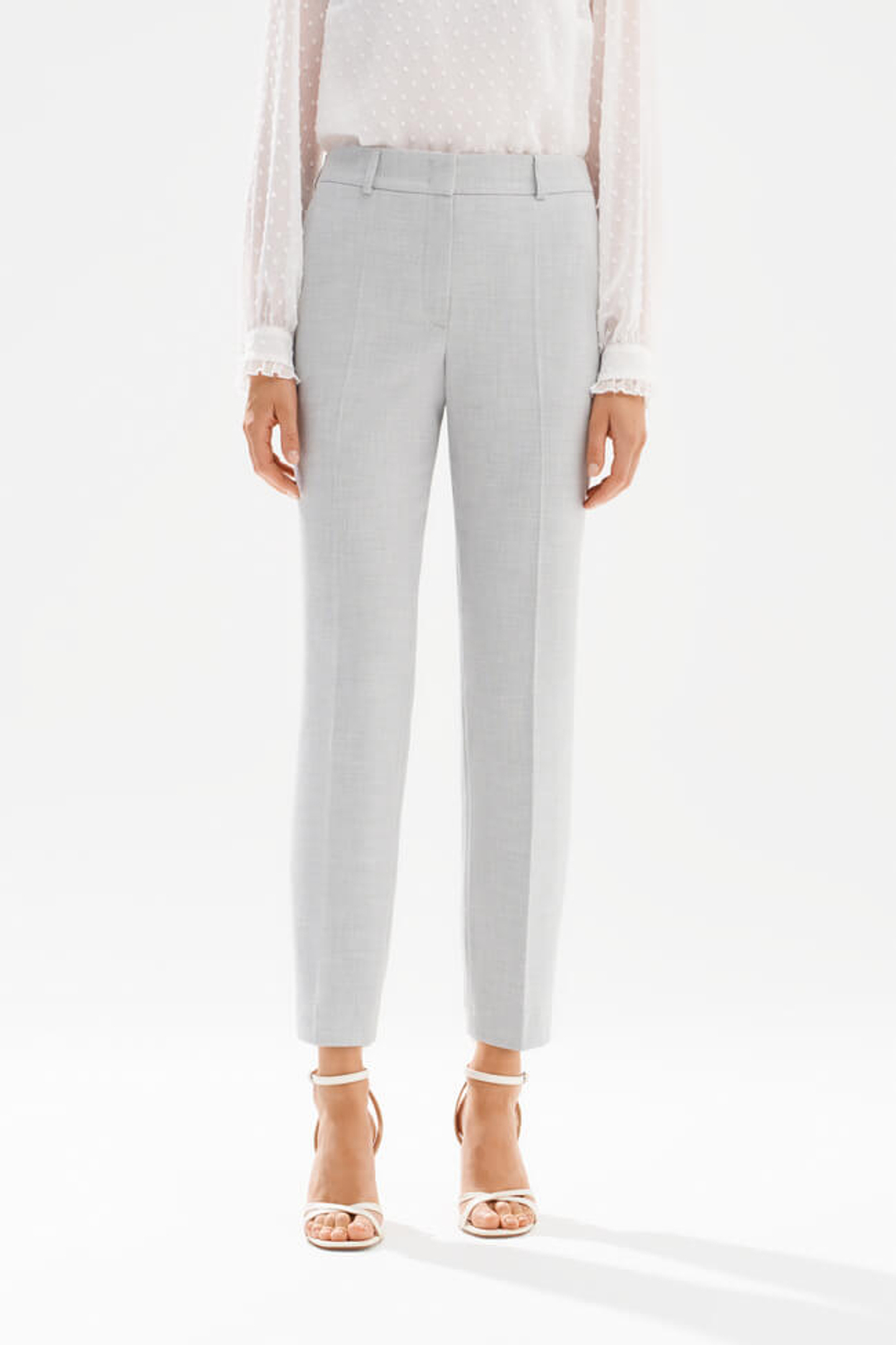 31263 Брюки женские (серый меланж)