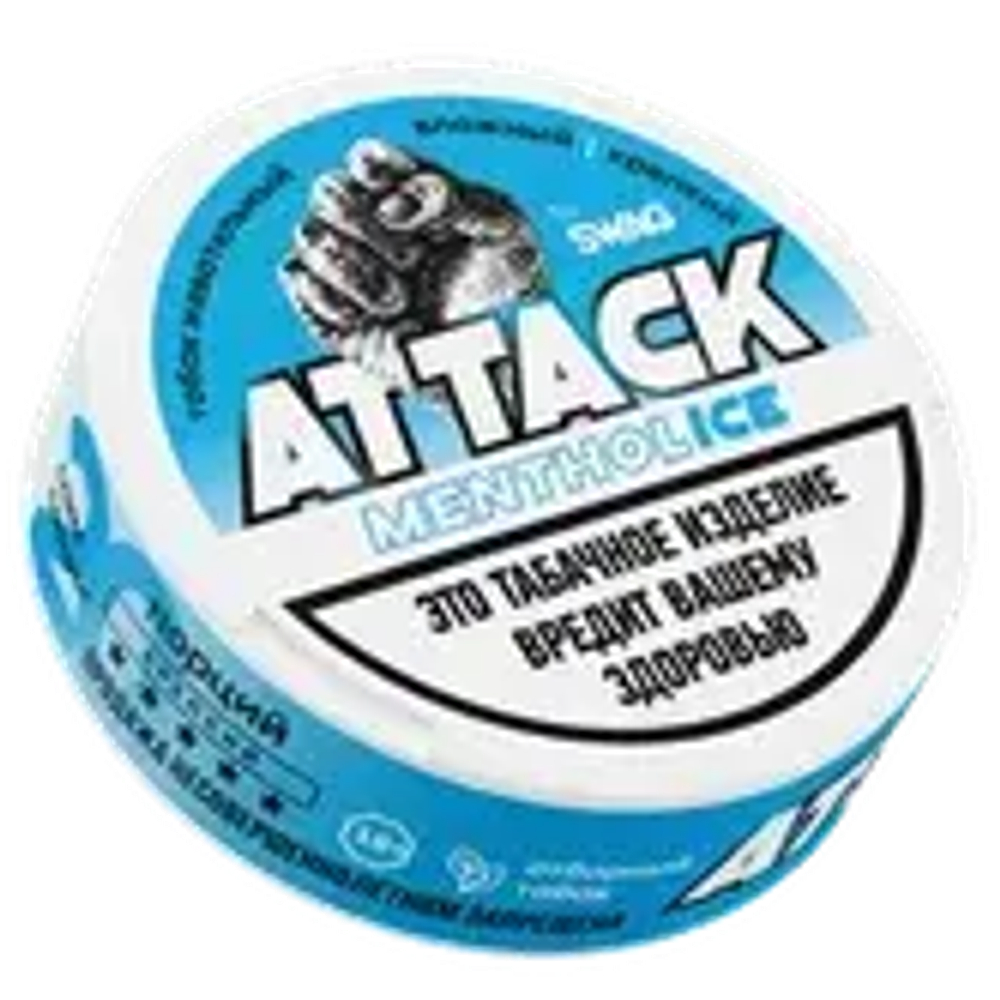 Табак жевательный "Attack" Menthol ice 10г. (М)