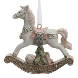 GAEM Фигурка декоративная подвесная "Лошадка-качалка", L7 W2 H7,5 см, 2в.