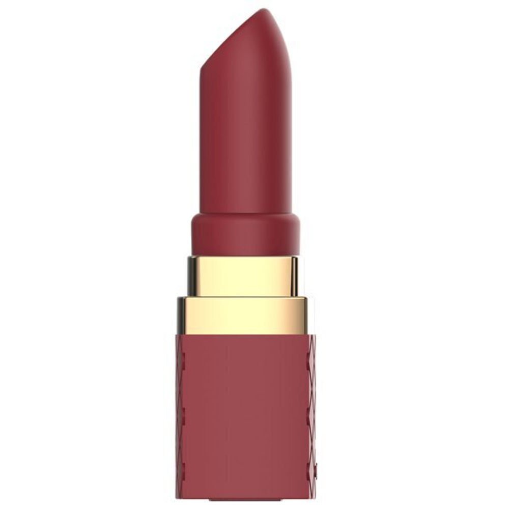 Бордовый вибратор-помада Stacey (Цвет: бордовый)