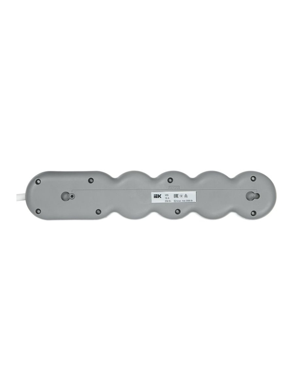 Удлинитель 5х3м с заземл. 16А IP20 Uno У05 2P+PE 250В 3х1.5 IEK WYP53-16-05-03-Z