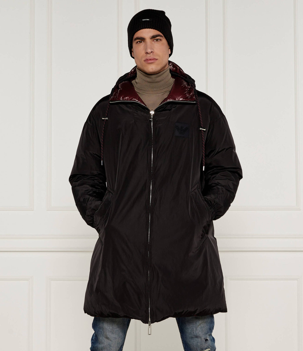 двухсторонняя пуховая куртка giacca piumino Emporio Armani - черный(6L1L83 1NNBZ)