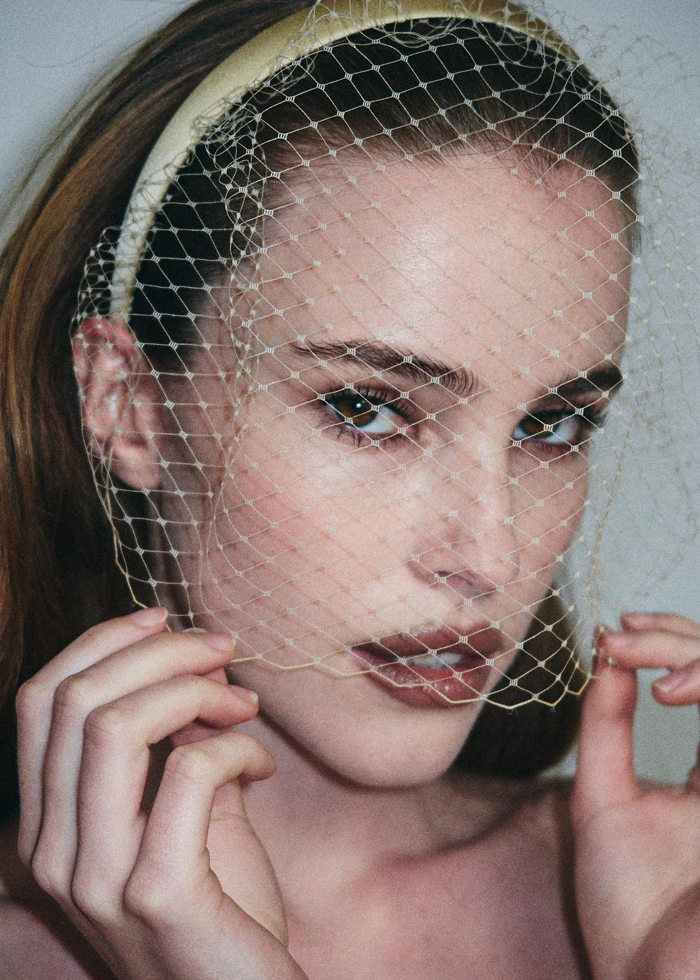 Вуаль классическая соломенная