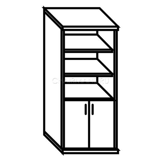 Шкаф Skyland SIMPLE SR-5W.5 легно темный