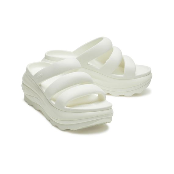 Crocs Mega Crush Triple Strap Sandal 'Chalk'