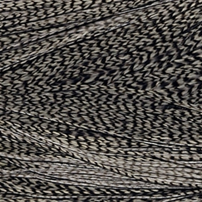 Перо из седла петуха Grizzly Medium Dun