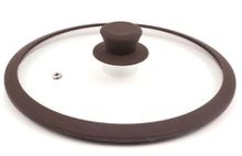 Крышка стеклянная с силиконовым ободом TimA 4820BR 20 см