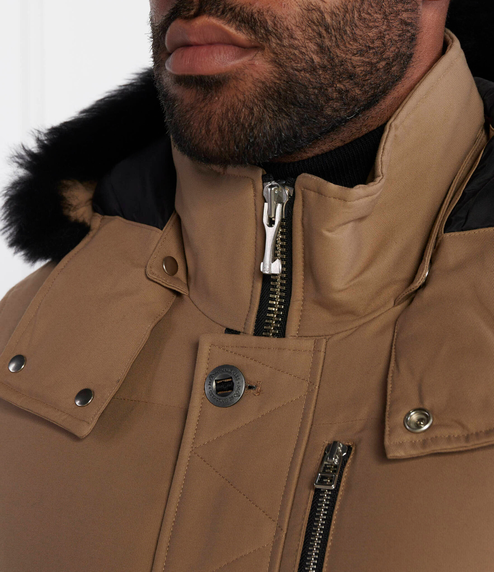 Пуховая куртка Moose Knuckles - коричневый(M32MJ128S)