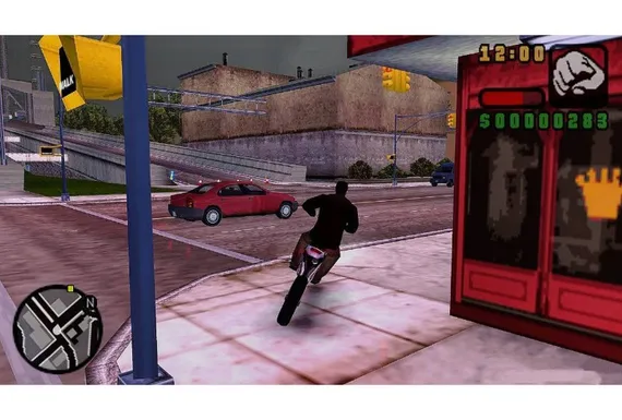 PSP Platinum GTA Liberty City Stories (Б/У, Английская версия, ULES-00151)