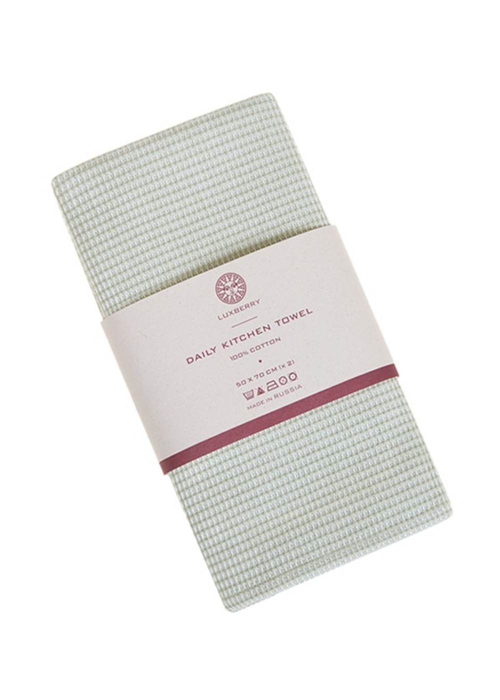 Набор кухонных полотенец 4шт 50х70 Luxberry Daily Kitchen Towel зеленый/натуральный