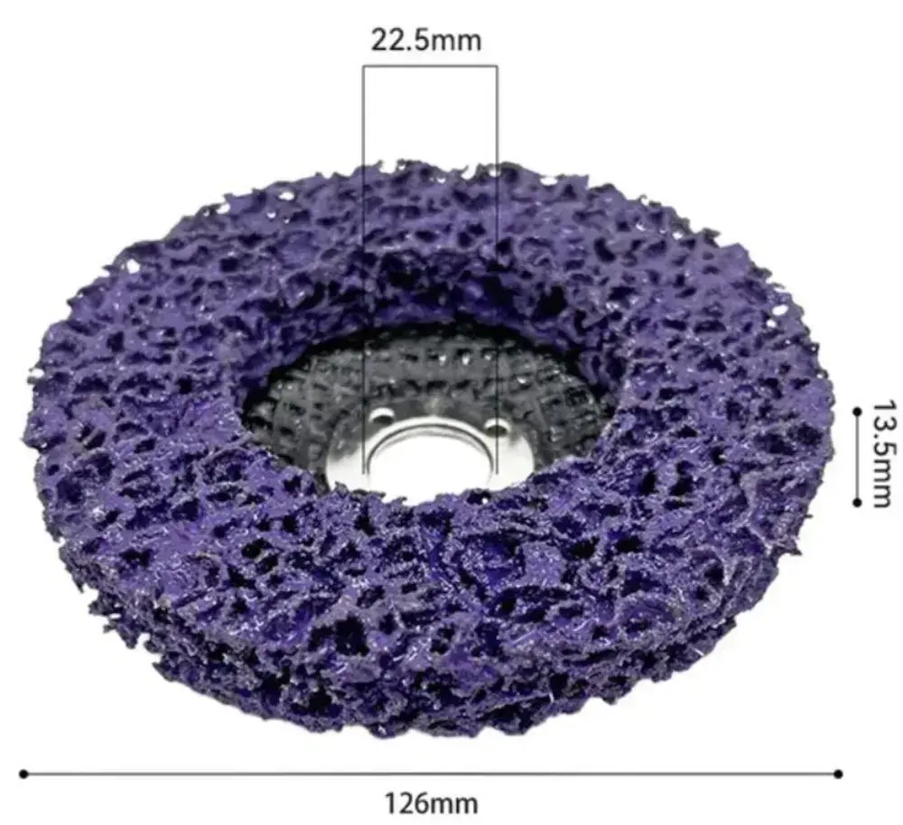 Круг / диск зачистной, коралловый, шлифовальный для УШМ. Диаметр 125 мм. Фиолетовый
