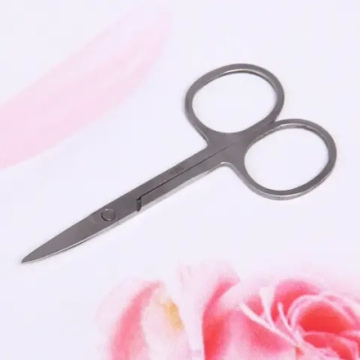 Ножницы маникюрные в пакете «Manicure set», широкие, цвет металл, 9см