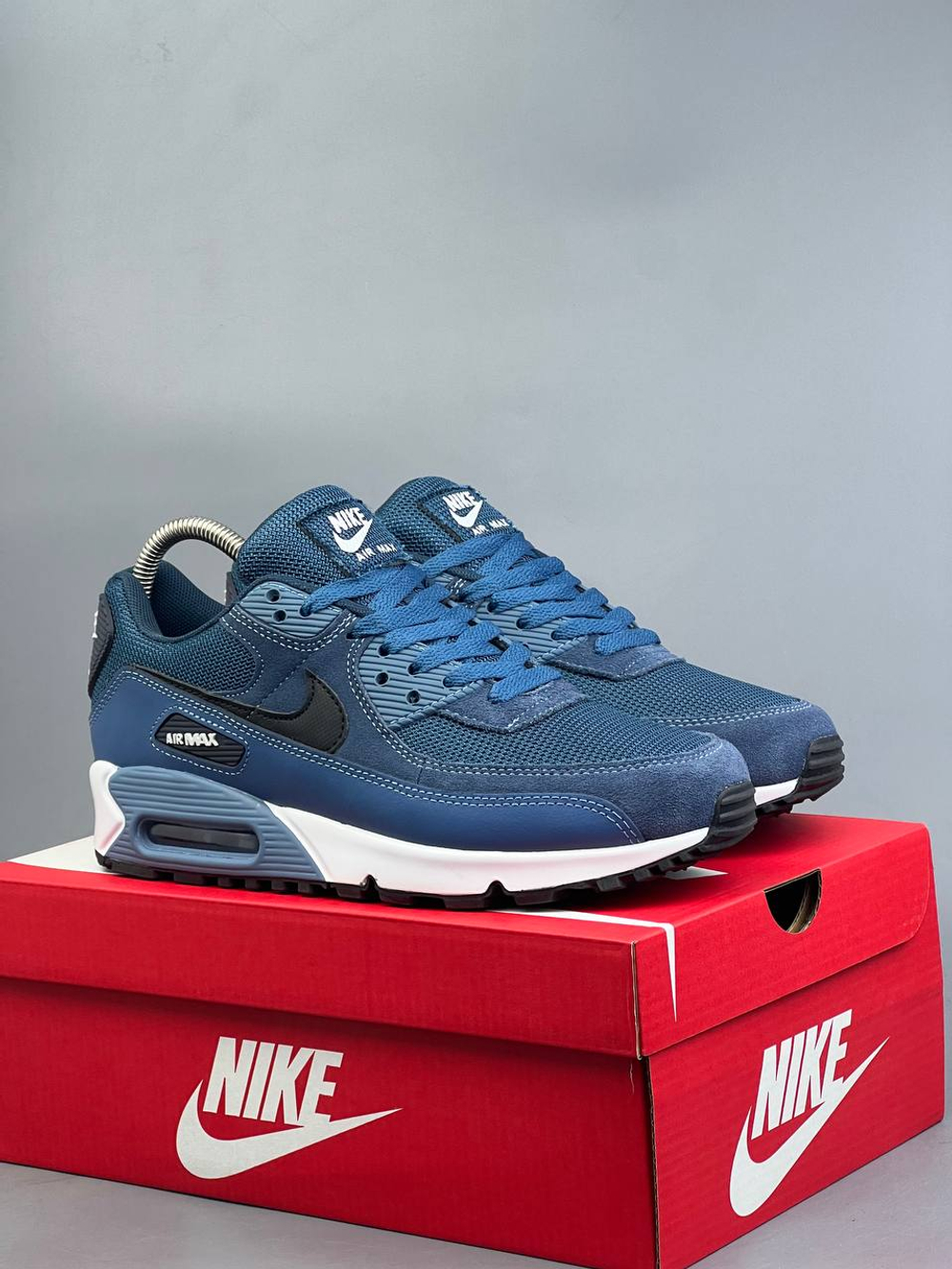 Кроссовки Nike Air Max 90 #143 (син.)
