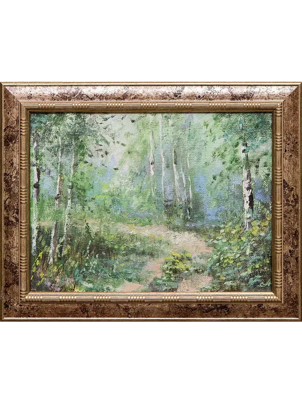 Картина маслом "Лесные тропы" Селенских