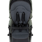 Детская коляска Roan Bass Next Classic d14 2.0 3 в 1 с автокреслом Pituso Baesa Pro Black,Beige Canopy BSNC/92/2 Sage Green/Black/руч.Black