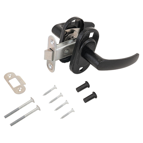 Защелка Д-град  ОМЕГА ЗЩ2.04 черный  с/руч    / 7215