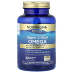 Renew Life, Norwegian Gold®, Super Critical Omega™, максимальная сила действия, 30 капсул из рыбьего желатина
