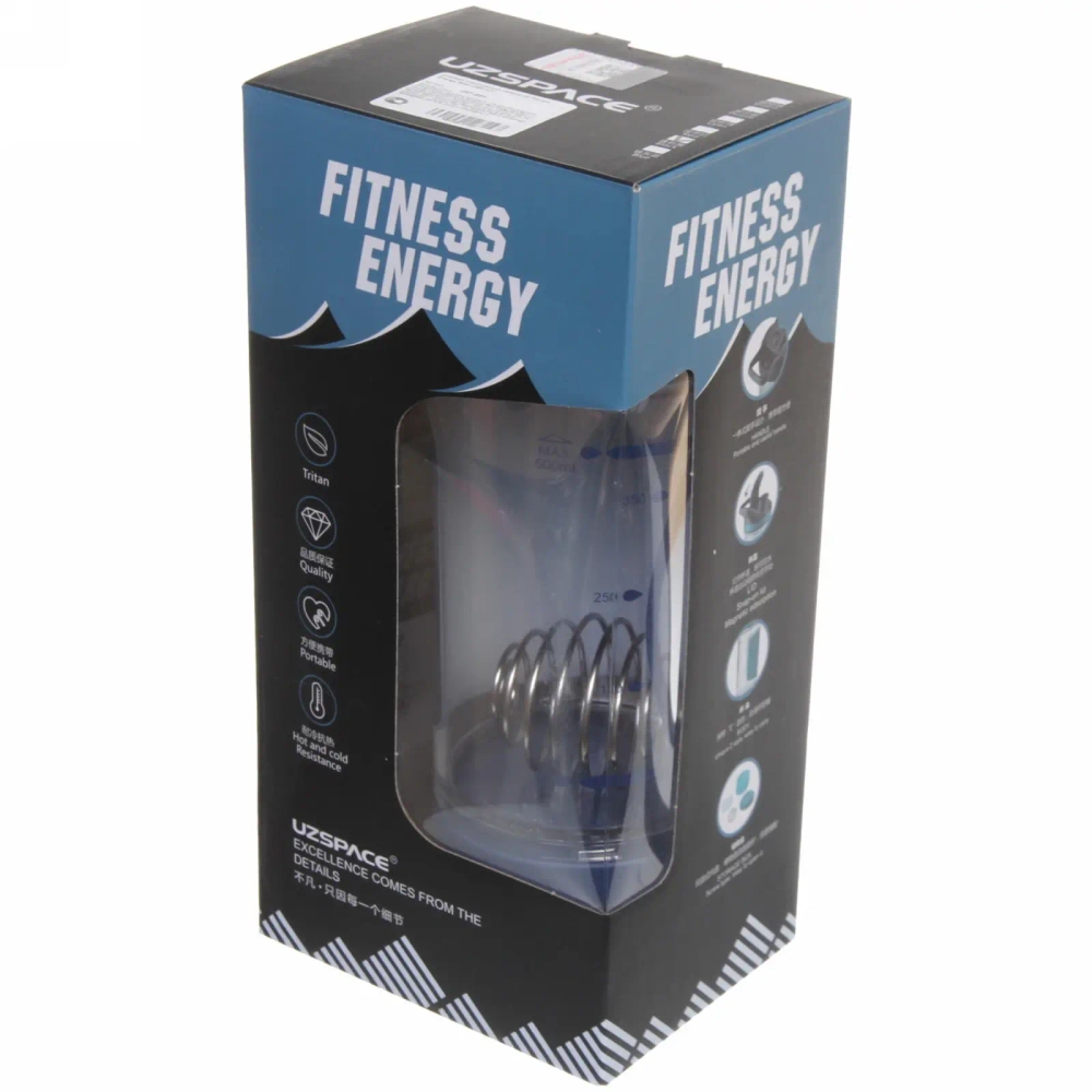 Шейкер спортивный UZSPACE Fitness Energy 9021 (500 мл)