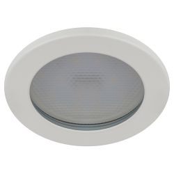 Светильник встраиваемый влагозащищенный ЭРА KL95 WH под лампу GX53 IP44 белый | Влагозащищенные встраиваемые светильники