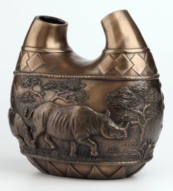 Veronese WS-1395 Ваза «Сафари - носороги»