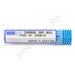 Фреза твердосплавная  10мм (L=75, l=30, хв=10) Z6 45° по стали, нерж., чугуну BRGM-6E-D10.0 HRC55 AH