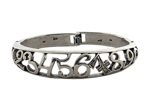"Арифметика" браслет в серебряном покрытии из коллекции "Игрушки" от Jenavi с замком пряжка