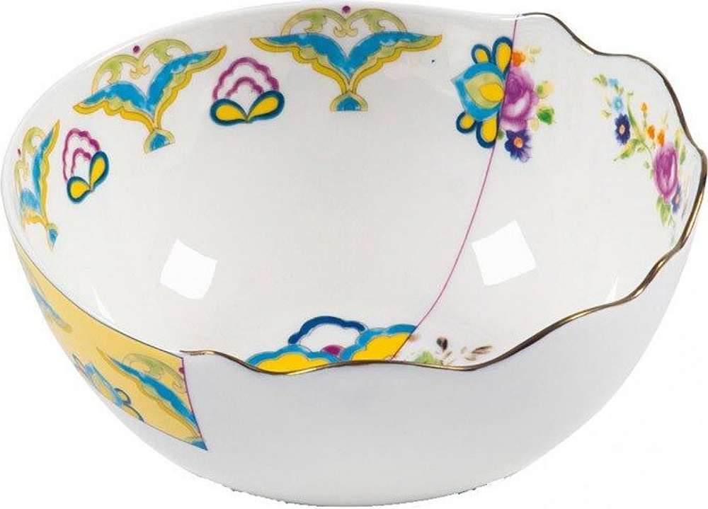 Салатник Seletti Bauci, костяной фарфор, 19,4 см, разноцветный
