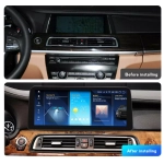 Магнитола для BMW 7-серии (F01) 2009-2012 CIC - Carmedia MKD монитор 12.3" в стиле BMW на Android 11, CarPlay, 4G SIM-слот