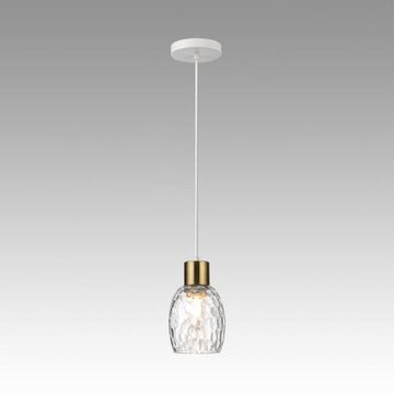 6583/1A MODERNI LN25 140 белый, золотой/прозрачный/металл/стекло Подвес E27 1*40W 220V ICE