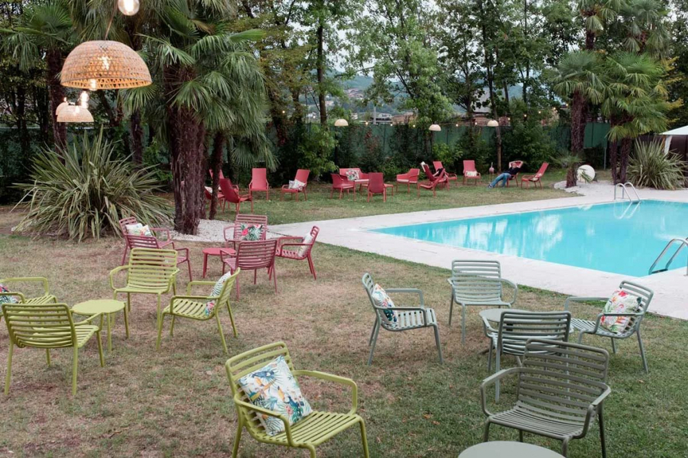 Лаунж кресло пластиковое Nardi Doga Relax, мятный