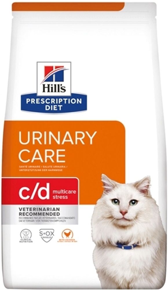 Сухой диетический корм Hill&#39;s Prescription Diet c/d Multicare Urinary Stress для кошек при профилактике цистита и мкб,вызванные стрессом курица 400 г