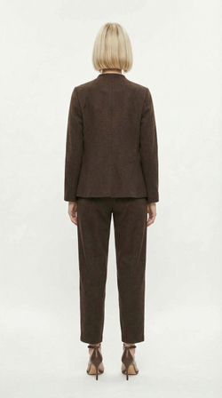 Костюм из шерстяного джерси Брук шоколад