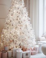 Искусственная белая елка «Жемчужная» (пвх) 3,5 м