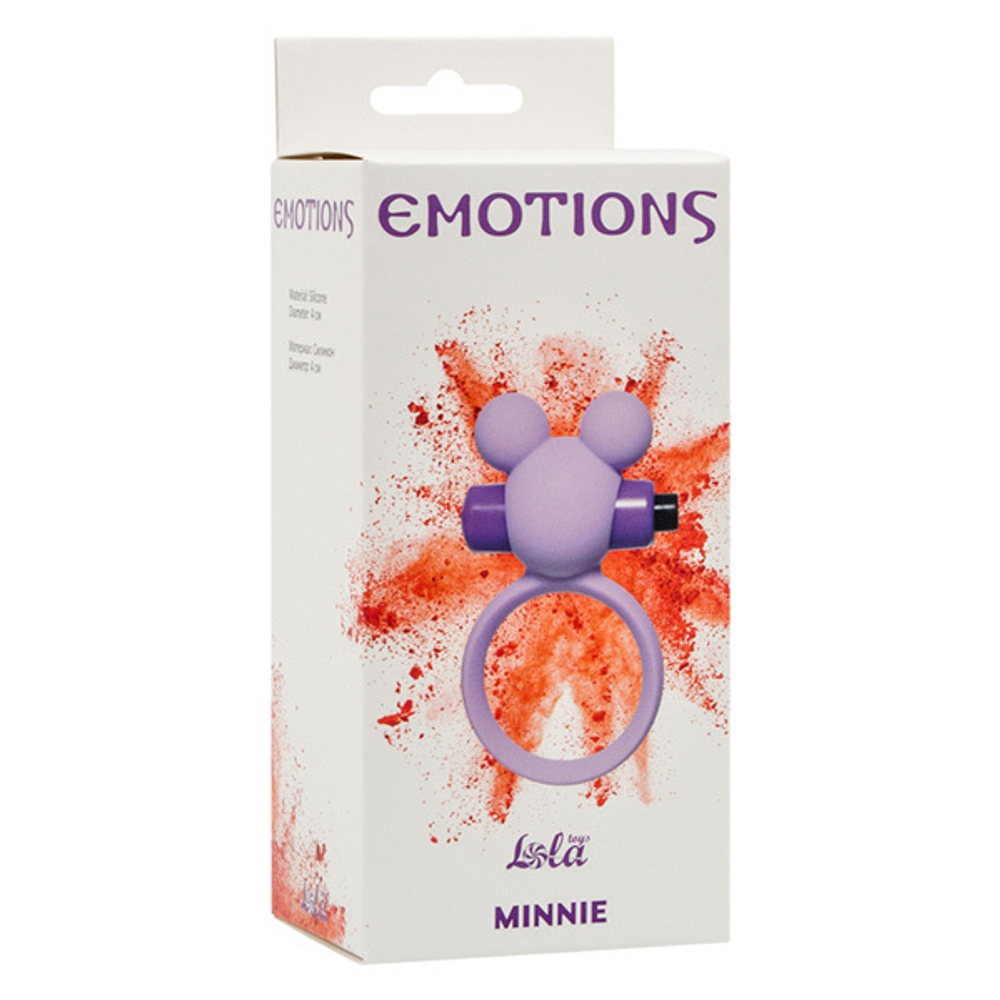 Фиолетовое эрекционное виброколечко 3см Lola Games Emotions Minnie Purple 4005-01Lola