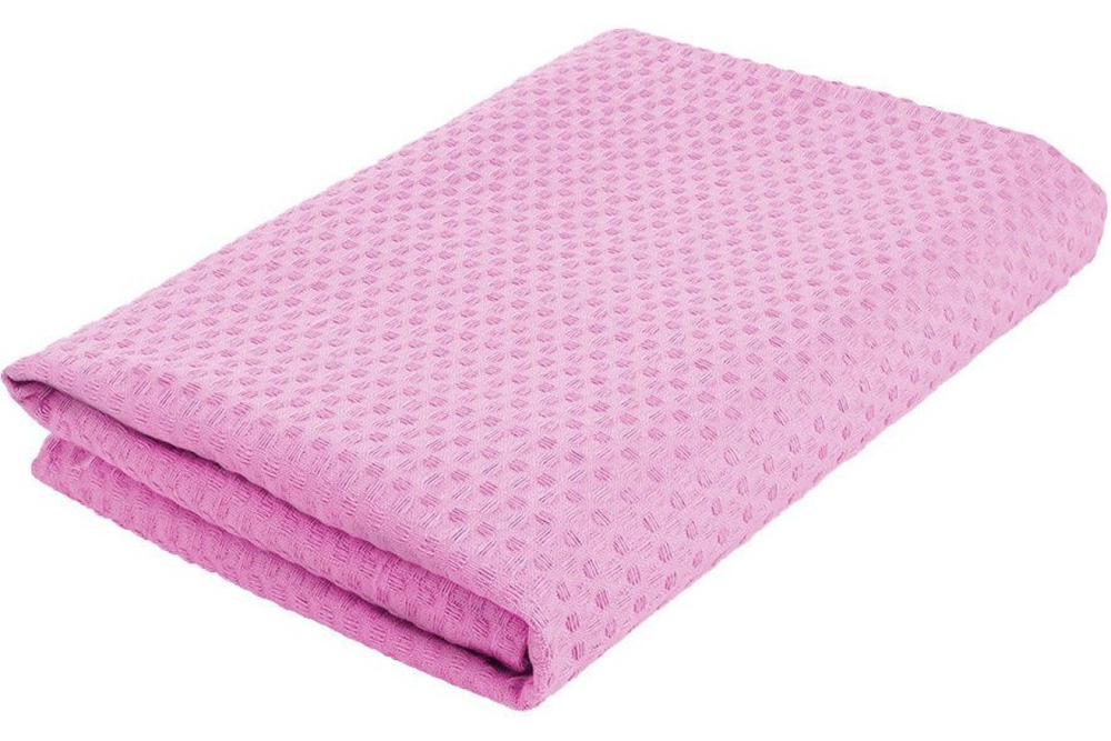 Полотенце вафельное Home One 80х150, розовый