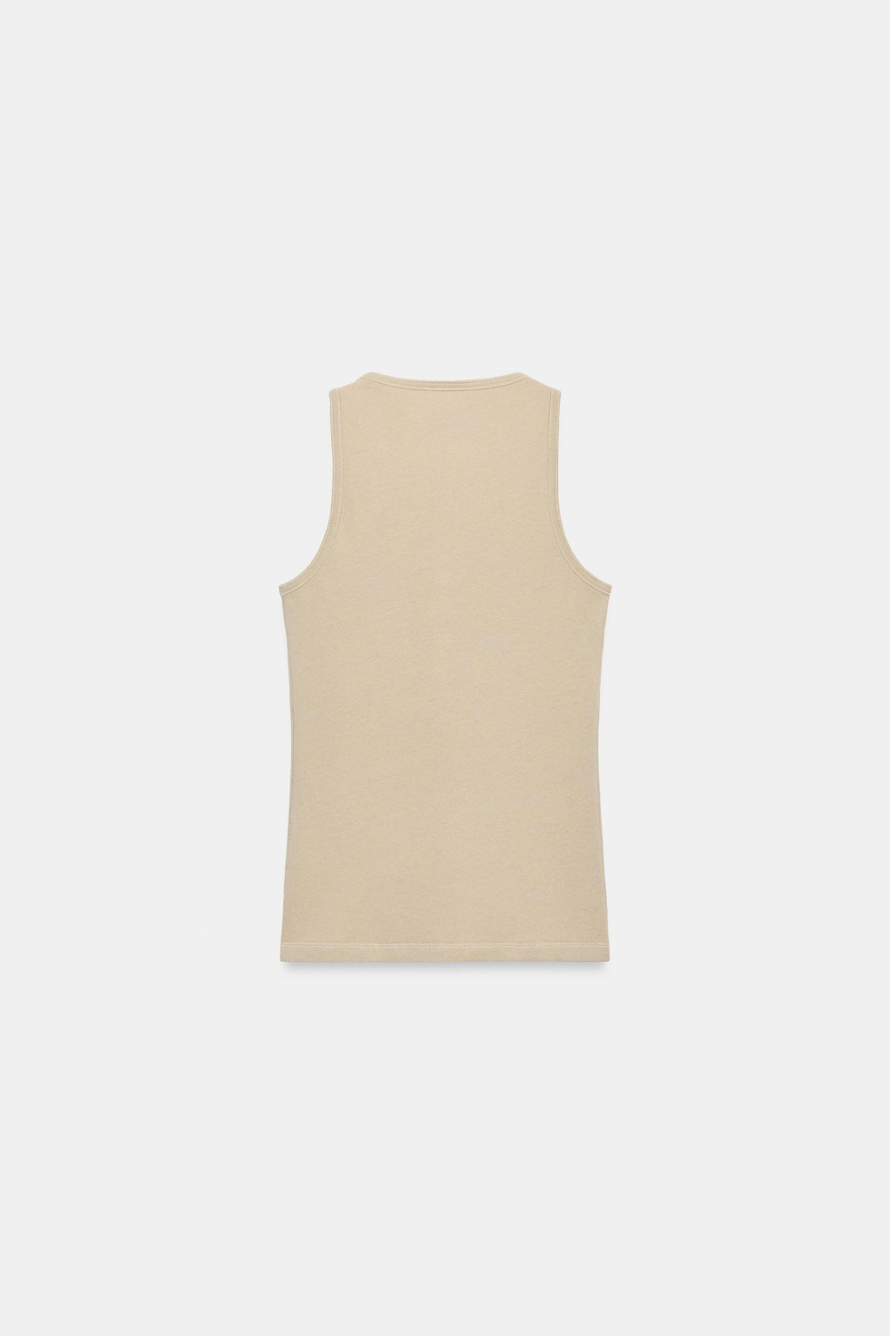 ZARA ТОП С ЛЬНЯНЫМИ ПУГОВИЦАМИ, КАМЕННО-СЕРЫЙ